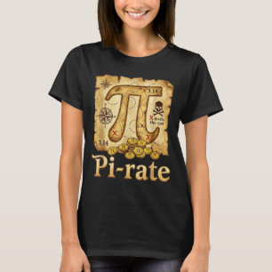 T-shirt Évaluez le jour des pirates 314 maths maths tarte 