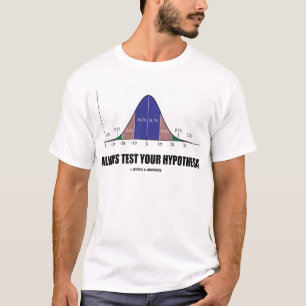 T-shirt Évaluez toujours votre hypothèse (l'attitude