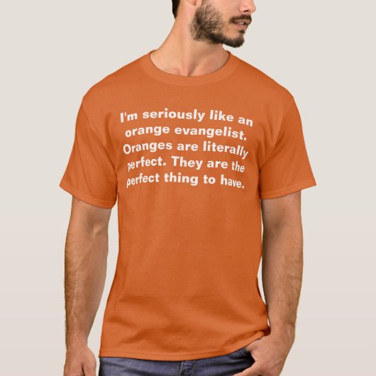 T-shirt évangéliste orange (Devant)