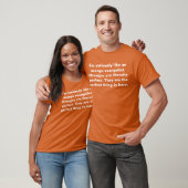 T-shirt évangéliste orange (Unisexe)