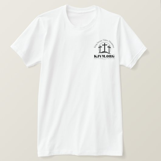 T-shirt Évangile des Ministères John KJV (Design devant)