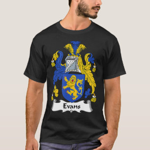 T-shirt Evans Armoiries de la famille Crest 