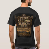 T-shirt Evanston, Montana : Là où les secondes chances com (Dos)