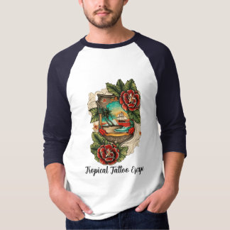T-shirt Évasion de tatouage tropical