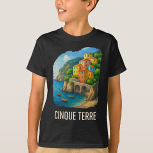 T-shirt Évasion de voyage de Cinque Terre Italie Monteross
