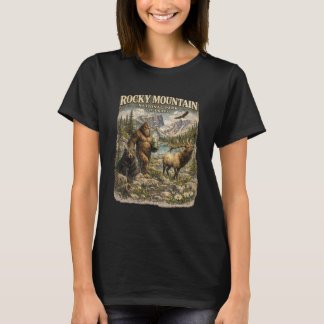 T-shirt Évasion sauvage de Bigfoot dans les montagnes Roch