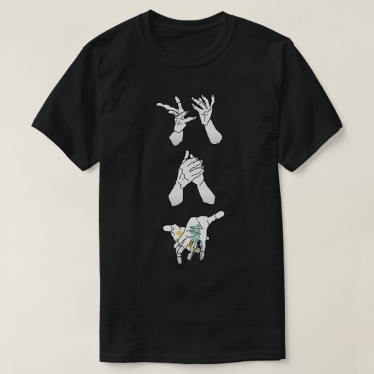 T-SHIRT EVE CHANTEUSE EVE JAPONAIS E VE OUTSIDER WHTE HAND (Design devant)