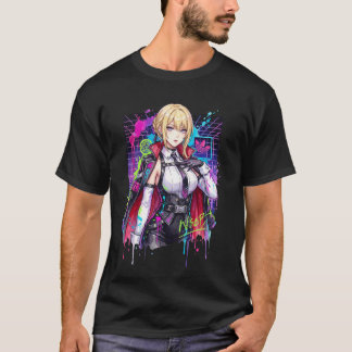 T-shirt Evelyn Chevalier ZZZ Portrait de Câbles enflammés 