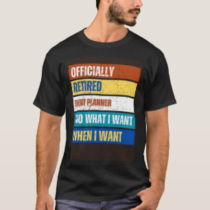 T-shirt Événement Retraité du planificateur d'événements R