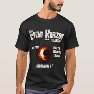 T-shirt Événement Télescope Horizon Sagittarius Trou Noir