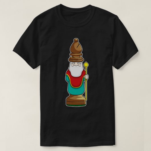 T-shirt Évêque Échecs Échecs 1 (Design devant)