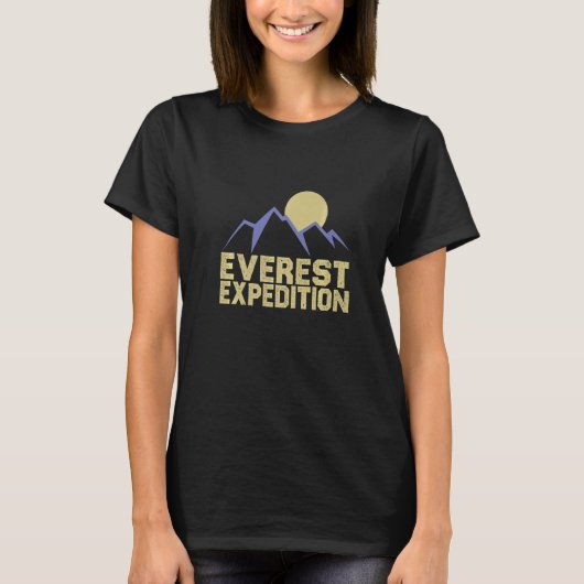 T-shirt Everest Expeditions Mountain Exploration Adventure (Devant)