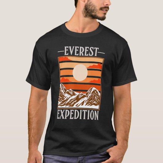 T-shirt Everest Expeditions Mountain Exploration Adventure (Devant)