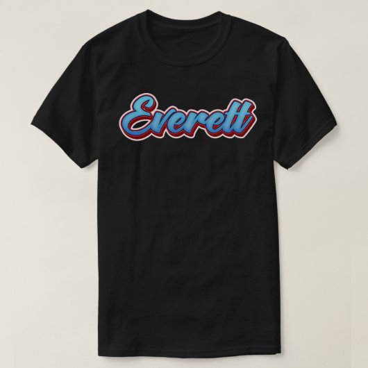 T-shirt Everett Mon Nom Est Everett 4 (Design devant)