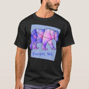 T-shirt Everett WA Galaxy Ours animal géométrique Abstrait