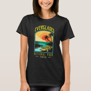 T-shirt Everglades Parc National Us Crocodile Floride Alli