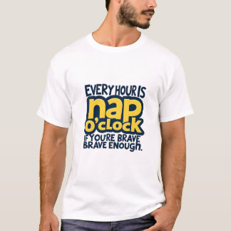 T-shirt Every Hour is Nap o’Clock Funny Cat & Clock Desin