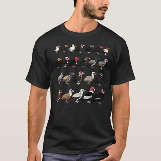 T-shirt Every Vulture of the World  Birdorable Vulture & C (Devant)