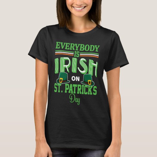 T-shirt Everybody is Irish on St Patricks Day costume Men (Devant)