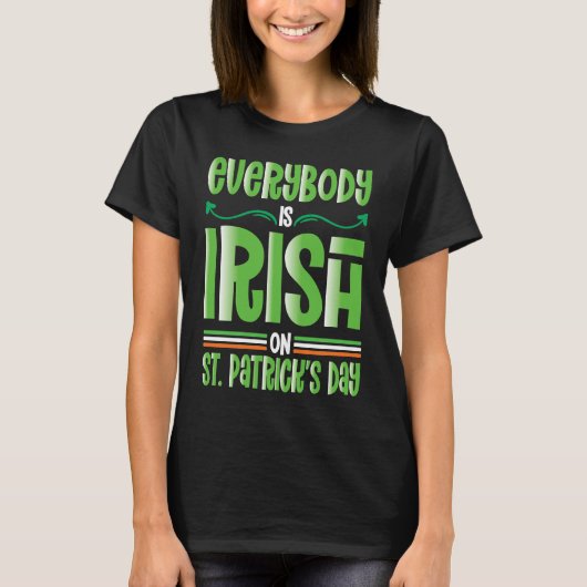 T-shirt Everybody is Irish on St Patricks Day costume Men (Devant)