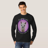 T-shirt Everybody needs a little llama cute fuzzy alpaca v (Devant entier)