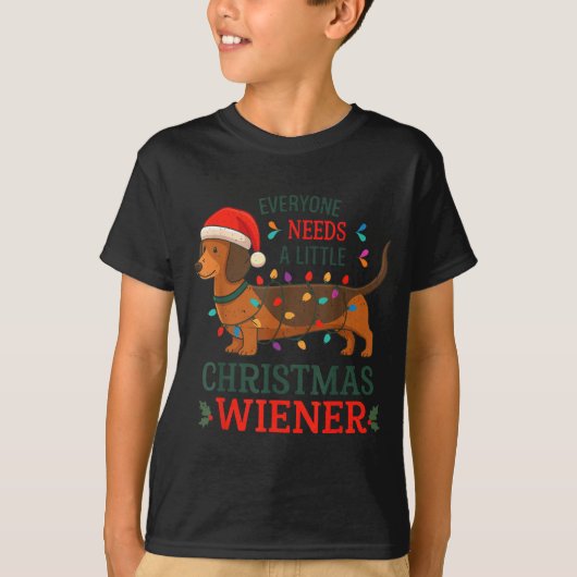 T-shirt Everyone Need Weiner Dog Christmas Dachshund Pajam (Devant)