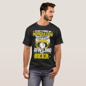 T-shirt Everything in Moderation Except Bowling and Beer M (Devant entier)