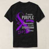 T-shirt Everything To Me Epilepsy Day Purple Ribbon Epilep (Design devant)