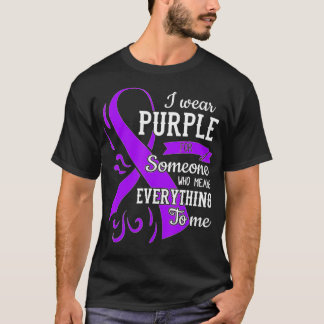 T-shirt Everything To Me Epilepsy Day Purple Ribbon Epilep