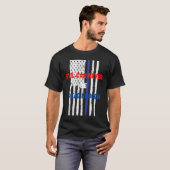 T-shirt Evil can never be dead enough Back the blue blue (Devant entier)