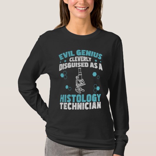 T-shirt Evil Genius Funny Histology Humor For Histologists (Devant)