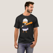 T-shirt Evil Halloween duck with baseball bat (Devant entier)