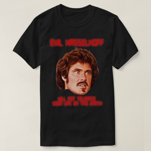 T-shirt EVIL HASSELHOFF Garthe Knight (Design devant)