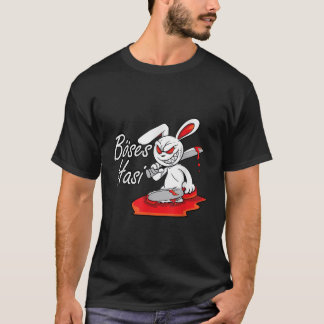 T-shirt Evil Horreur Hasi Funny Rabbit Dire Cadeau de Pâqu