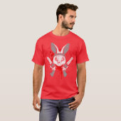 T-shirt Evil Horror Rabbit Funny Rabbit Saying Easter Gift (Devant entier)