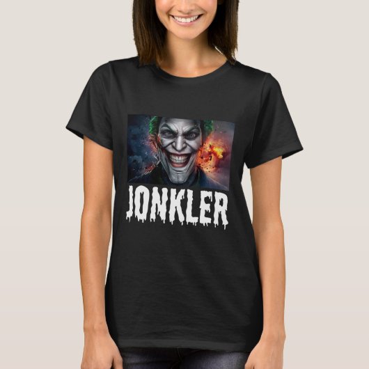T-shirt Evil Jonkler Halloween (Devant)