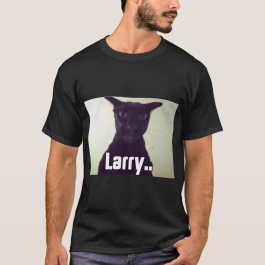 T-shirt Evil Larry Cursed Cat Meme (Devant)