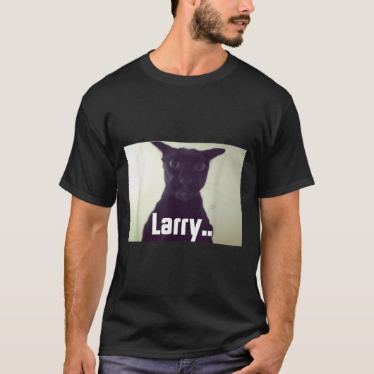 T-shirt Evil Larry Meme Larry Cat Meme mèmes maudits Brain (Devant)