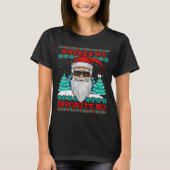T-shirt Evil Santa Where's My Favorite Ho Funny Ugly Chris (Devant)