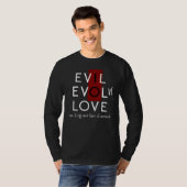 T-shirt Evil's Red Switch Off for Love Evolve White (Devant entier)