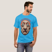 T-shirt Éviter le visage d'ordinateur, augmenter la police (Devant entier)