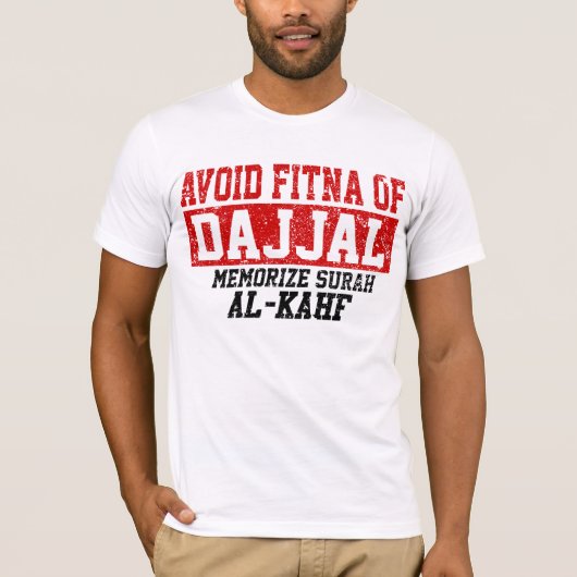 T-shirt Évitez Fitna de Dajjal mémorisent Al de Surah - (Devant)