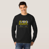 T-shirt Évitez la négativité Math Equation Math Enseignant (Devant entier)