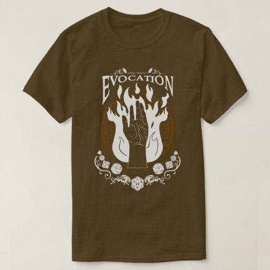 T-shirt Evocation RPG Magic School Blanc (Design devant)