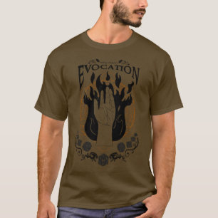 T-shirt Evocation RPG Magic School Noir