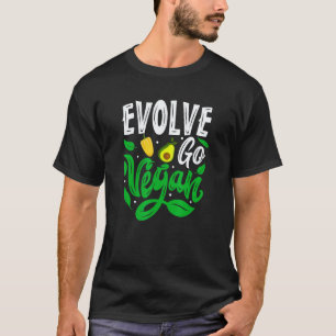 T-shirt Évoluer, devenir végétalien, nourriture