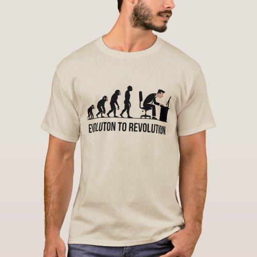 T-SHIRT ÉVOLUTION À LA RÉVOLUTION (Devant)