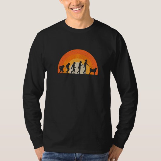 T-shirt Évolution Akita Coucher de soleil (Devant)