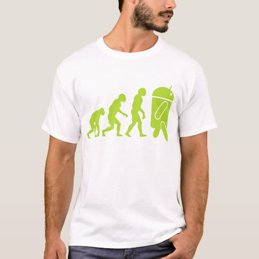 T-shirt Évolution Android (Devant)