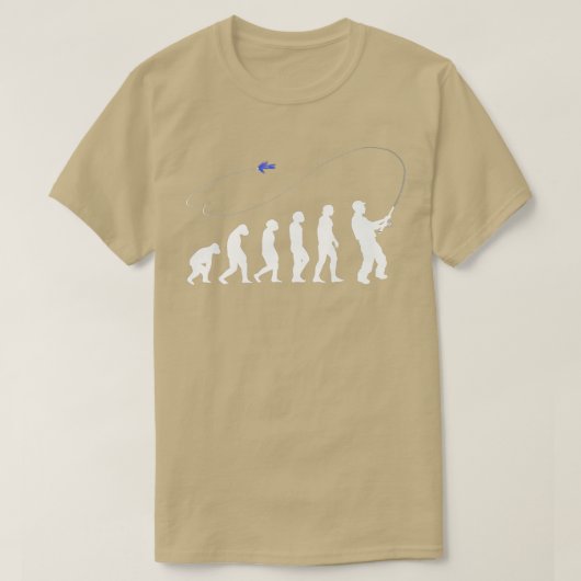 T-shirt Evolution AnglerFly Fishing Bait Cool Fisherman Gi (Design devant)
